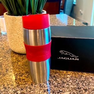 Stainless steel Jaguar travel mug